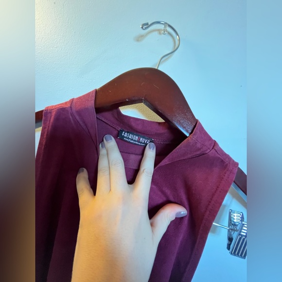 FASHION NOVA ❤️4 for $25 bundle!❤️ maroon dress great condition - Picture 3 of 5
